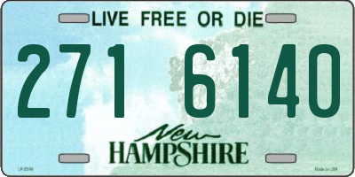 NH license plate 2716140