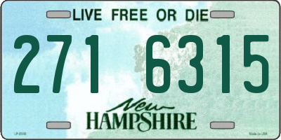 NH license plate 2716315
