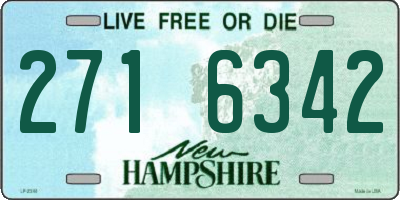 NH license plate 2716342