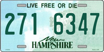 NH license plate 2716347
