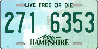 NH license plate 2716353