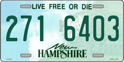 NH license plate 2716403