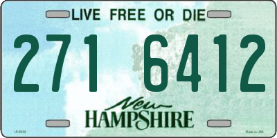 NH license plate 2716412