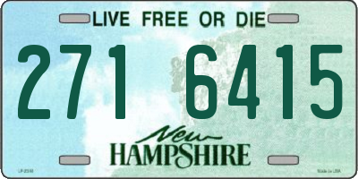 NH license plate 2716415