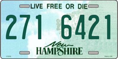 NH license plate 2716421