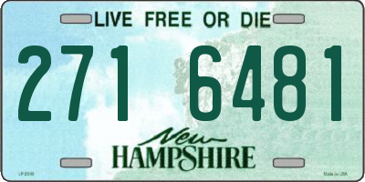 NH license plate 2716481
