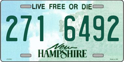 NH license plate 2716492