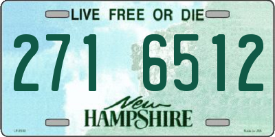 NH license plate 2716512