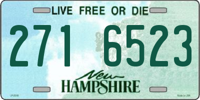 NH license plate 2716523