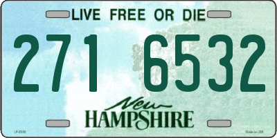NH license plate 2716532