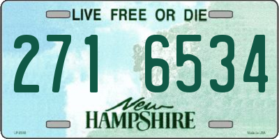 NH license plate 2716534