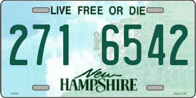 NH license plate 2716542