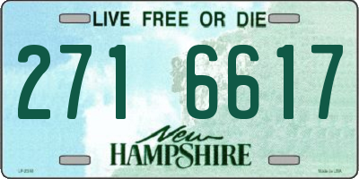 NH license plate 2716617