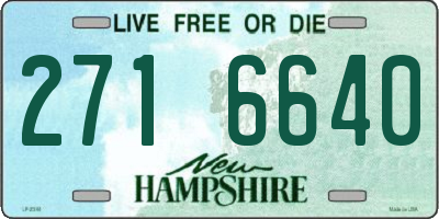 NH license plate 2716640