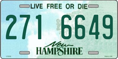 NH license plate 2716649