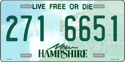NH license plate 2716651