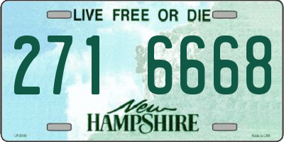 NH license plate 2716668