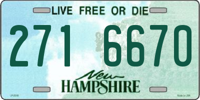 NH license plate 2716670