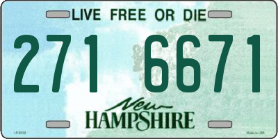NH license plate 2716671