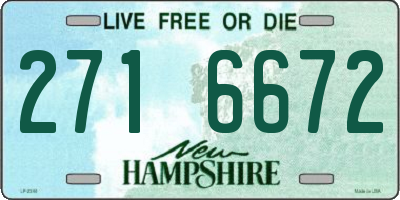 NH license plate 2716672