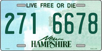 NH license plate 2716678