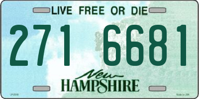 NH license plate 2716681