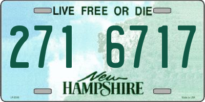 NH license plate 2716717