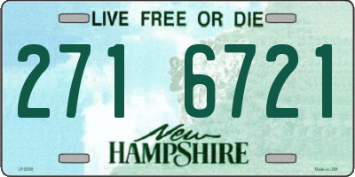 NH license plate 2716721