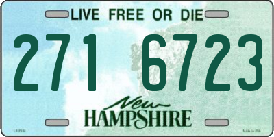 NH license plate 2716723