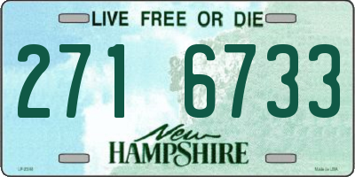 NH license plate 2716733