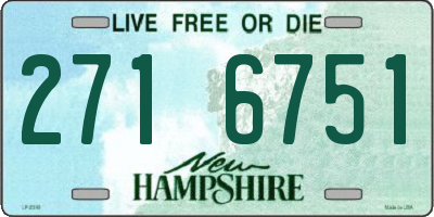 NH license plate 2716751
