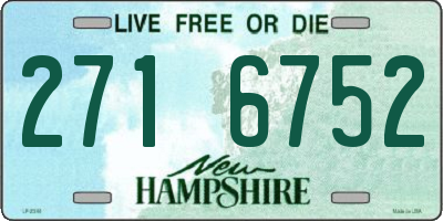 NH license plate 2716752