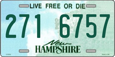NH license plate 2716757