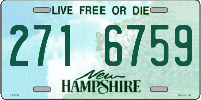 NH license plate 2716759