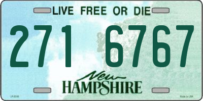 NH license plate 2716767