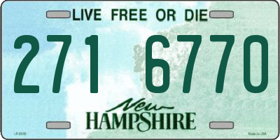 NH license plate 2716770