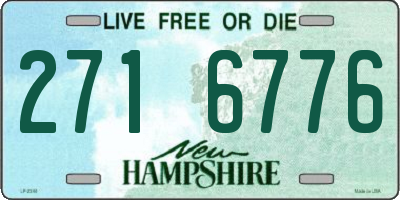 NH license plate 2716776