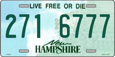 NH license plate 2716777
