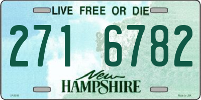 NH license plate 2716782
