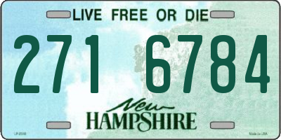 NH license plate 2716784