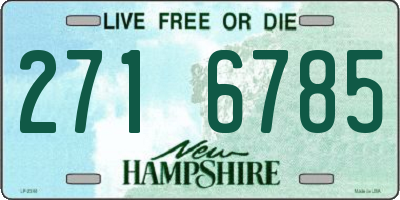 NH license plate 2716785