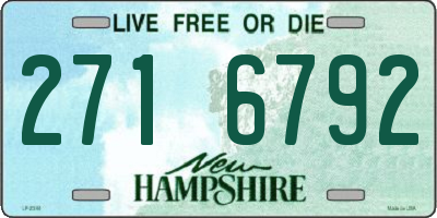 NH license plate 2716792
