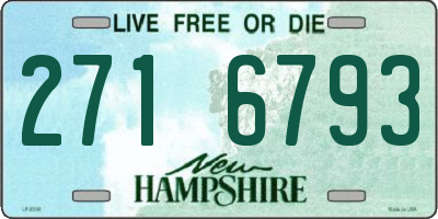NH license plate 2716793