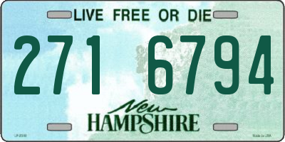 NH license plate 2716794