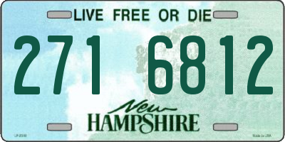 NH license plate 2716812