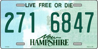 NH license plate 2716847