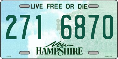 NH license plate 2716870