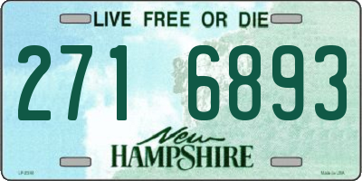 NH license plate 2716893