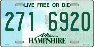 NH license plate 2716920