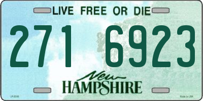 NH license plate 2716923